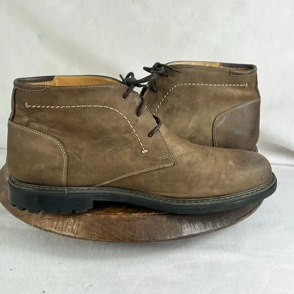 Florsheim Boots Men’s 10M Brown Field Chukka Lace Up Preppy Leather